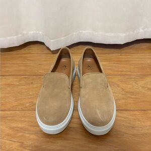 Aquatalia Tan Women's Slip-On Flats